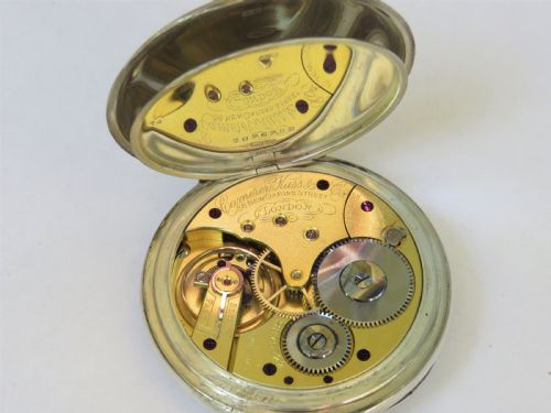 fig 2. 1914 Longines silver pocket watch for Camerer Kuss