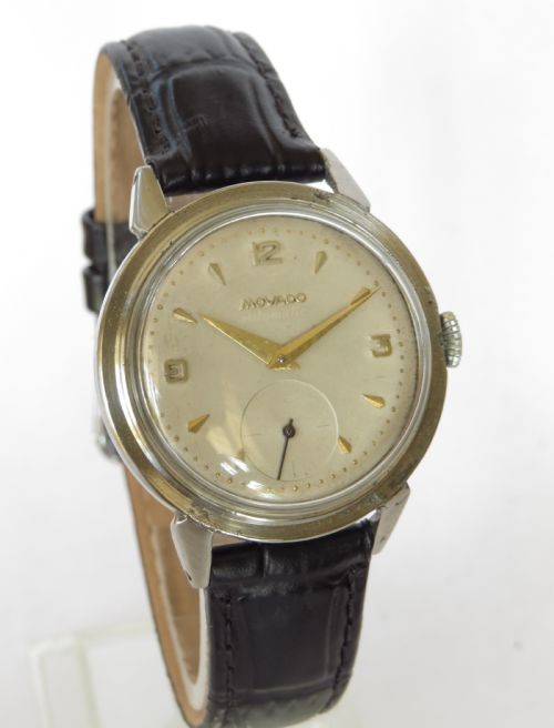 fig 1. Gents 1950s Movado automatic wrist watch