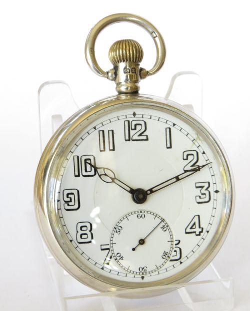 fig 1. 1924 silver Syren pocket watch