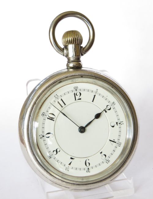 fig 1. Antique 1919 silver pocket watch