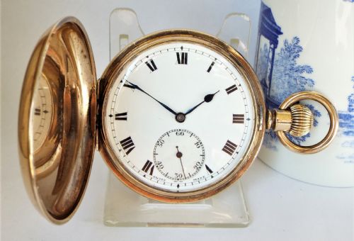 A 1920s Minerva Full Hunter Pocket Watch.