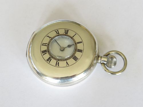 1932 Silver Coventry Astral Hunter Pocket Watch