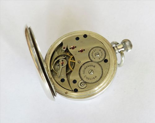 fig 2. 1932 silver Coventry Astral hunter pocket watch