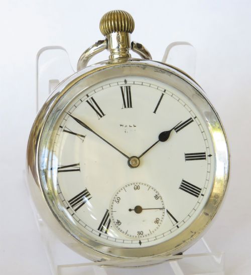 fig 1. Antique silver Omega pocket watch, Transvaal War