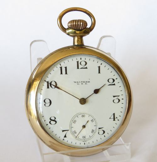 fig 1. Antique Waltham pocket watch, 1901
