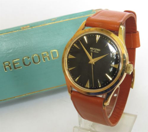 Gents 1950s Record De Luxe Watch, Super Condition