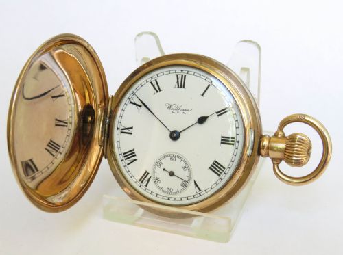 1928 Waltham Traveler Full Hunter Pocket Watch