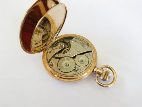 fig 2. 1928 Waltham Traveler full hunter pocket watch
