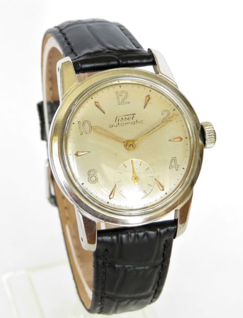 fig 1. Gents 1952 Tissot bumper automatic wrist watch