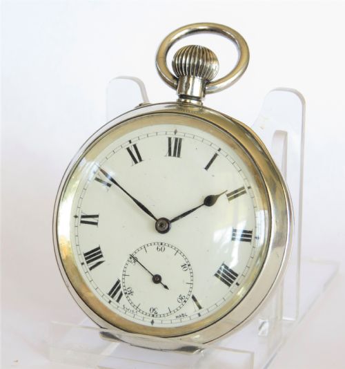 Antique Meyer & Studeli Silver Pocket Watch