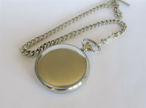 fig 1. Antique Revue pocket watch & chain