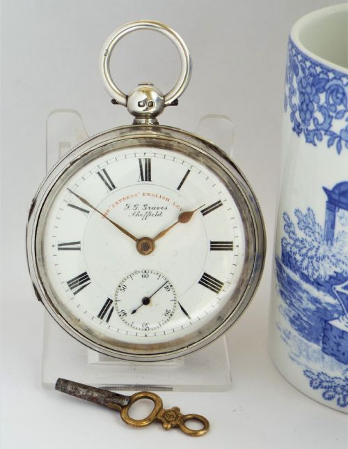 Antique “Express” English Lever Pocket Watch for J G Graves of Sheffield.