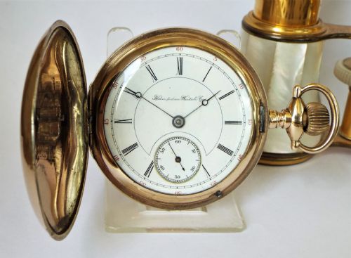 Large Antique Hampden Full Hunter Pocket Watch, 1903.