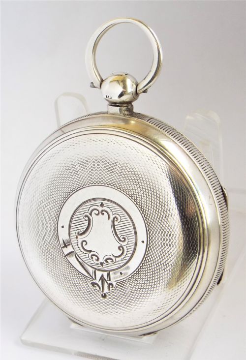 fig 1. Antique silver Lancashire Watch Co pocket watch retailed by W Hind, Barrow