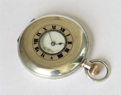 fig 1. Antique silver Omega Regina pocket watch