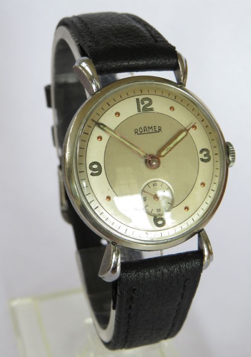 fig 1. Gents Roamer wrist watch, c1950