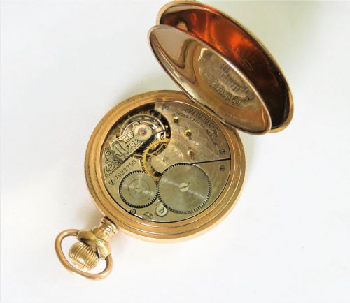fig 1. Antique Waltham gold filled pocket watch