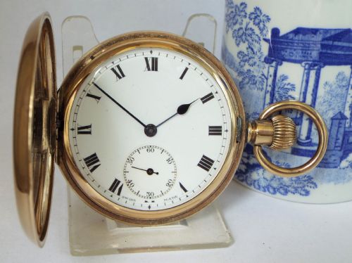 A 1920s Minerva Full Hunter Pocket Watch.