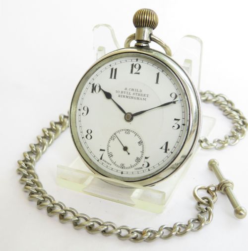 1930s Nidor Pocket Watch and Chain