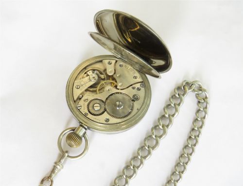 fig 1. 1930s Nidor pocket watch and chain
