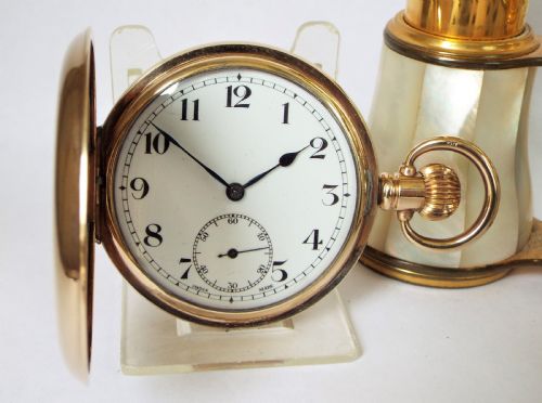 1940s Cyma Full Hunter Pocket Watch.