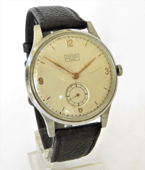 fig 1. Gents 1950s Curwal wrist watch by Callado