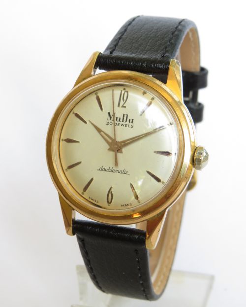 Gents 1950s Mudu Doublematic Wrist Watch