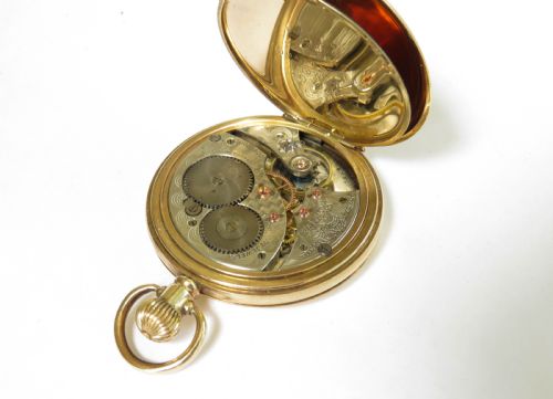 fig 1. Waltham Riverside full hunter pocket watch, c1900