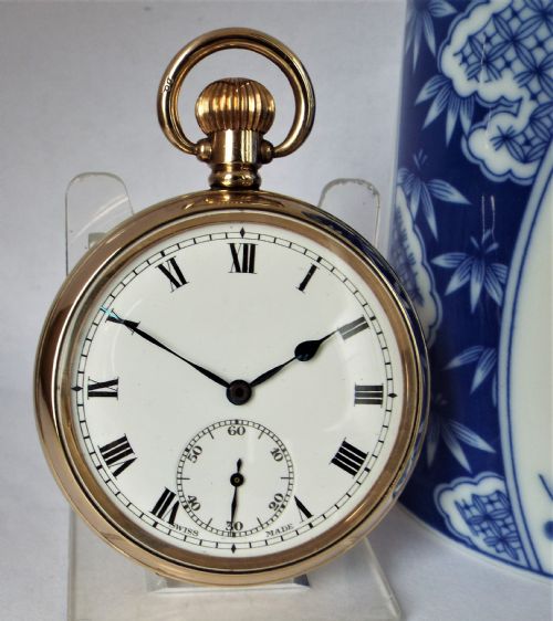 A 1920s Cyrano Stem Winding Pocket Watch.