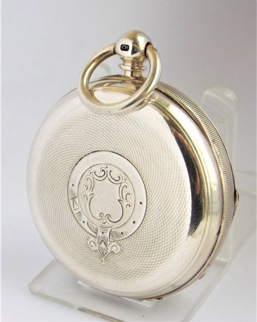 fig 1. An antique 1919 silver Waltham pocket watch.