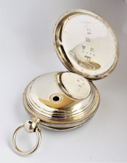 fig 2. An antique 1919 silver Waltham pocket watch.