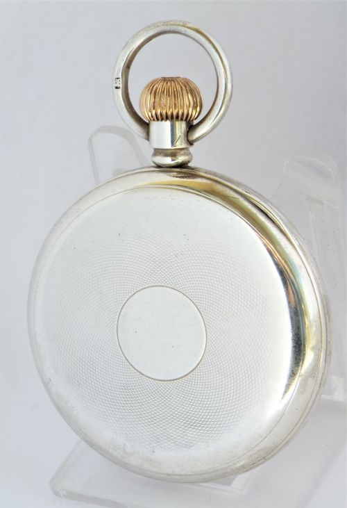 fig 1. A 1920s silver Pinnacle stem winding pocket watch.
