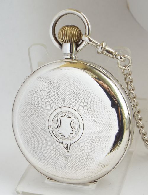 fig 2. 1920s Rival silver pocket watch and chain.