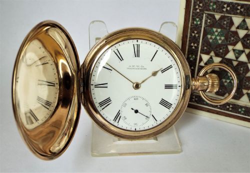 Antique 1899 Waltham Full Hunter Pocket Watch.