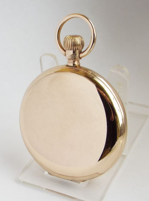 fig 1. Antique 1899 Waltham full hunter pocket watch.