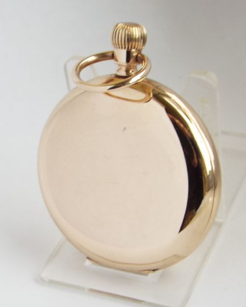 fig 2. Antique 1899 Waltham full hunter pocket watch.