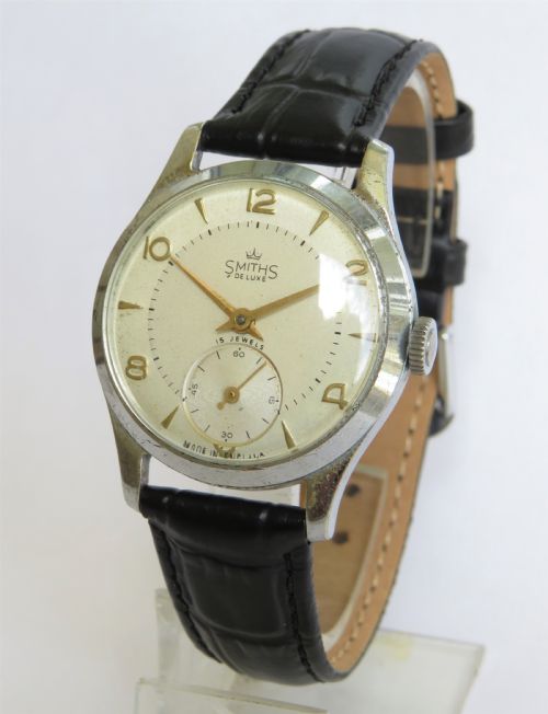 Gents 1950s Smiths De Luxe Wrist Watch