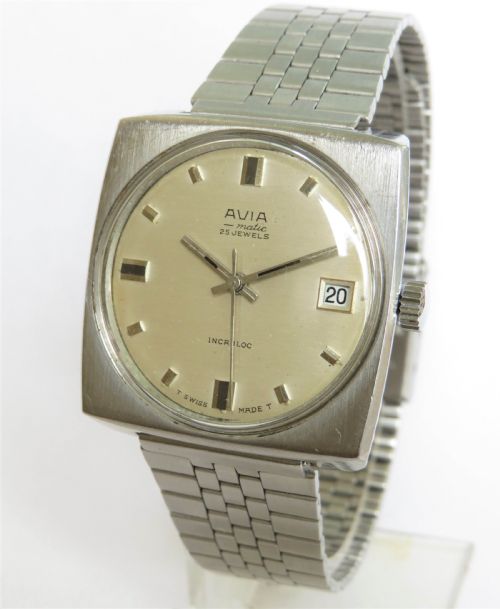 Gents 1960s Avia Matic Wrist Watch