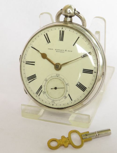 1894 Silver Pocket Watch, John Hawley, Hatton Garden