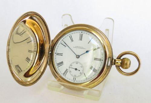 Antique Waltham Ensign Full Hunter Pocket Watch.