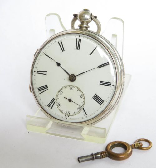 Antique Silver Fusee Pocket Watch by Burdess of Coventry