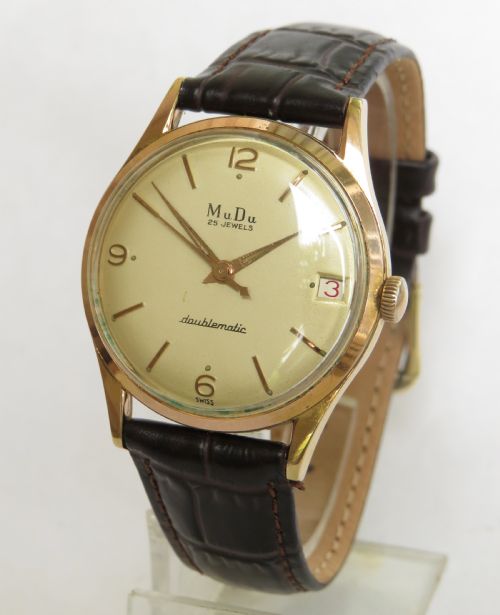 Gents 1950s Mudu Doublematic Wrist Watch