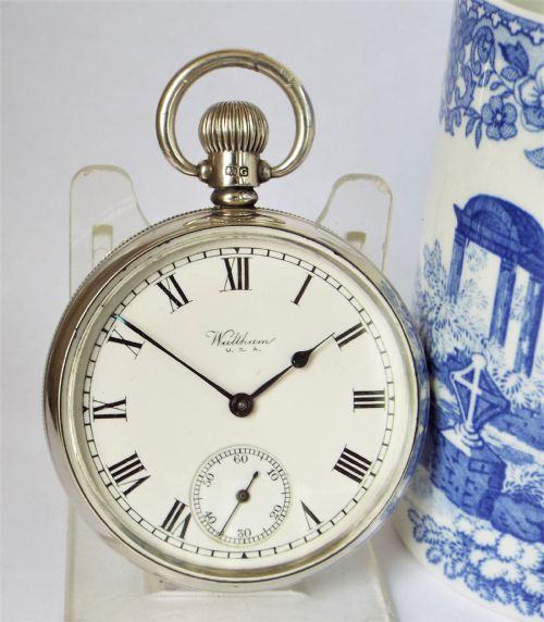 A 1930s Silver Waltham Pocket Watch.