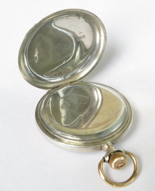 fig 1. Antique silver Omega pocket watch