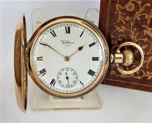 Antique 1912 Waltham Full Hunter Pocket Watch.