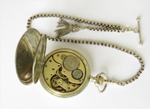 fig 1. Silver La Heutte pocket watch by Goschler & Cie