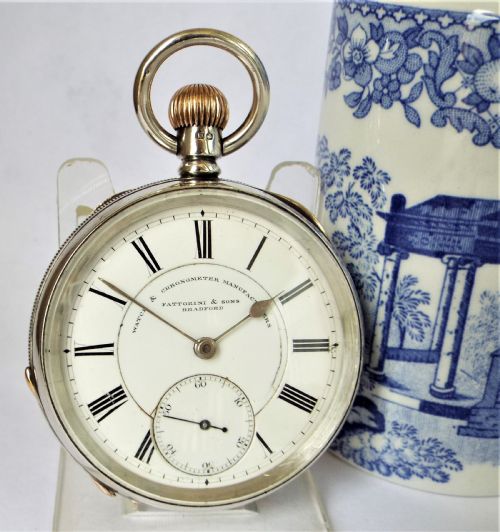Antique Silver Waltham Pocket Watch, 1892.
