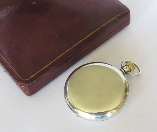 fig 2. Silver half hunter pocket watch for J W Benson