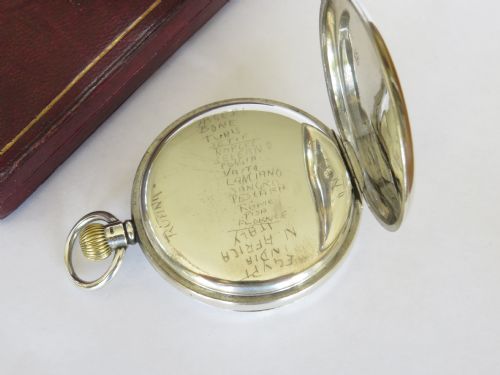 fig 4. Silver half hunter pocket watch for J W Benson