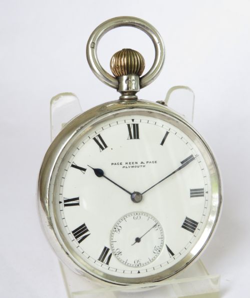 fig 1. Antique silver Rotherhams pocket watch